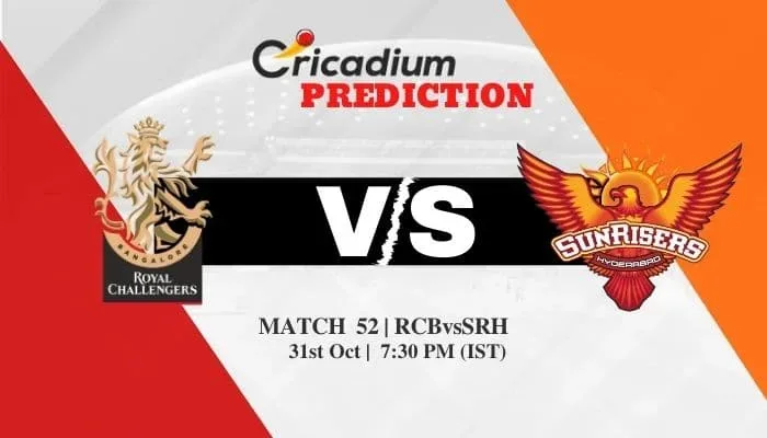 IPL 2020 Match 52 RCB vs SRH Match Prediction Who Will Win Today IPL