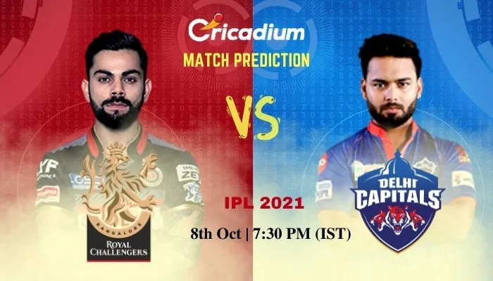 RCB vs DC Match Prediction Who Will Win Today IPL 2021 Match 56