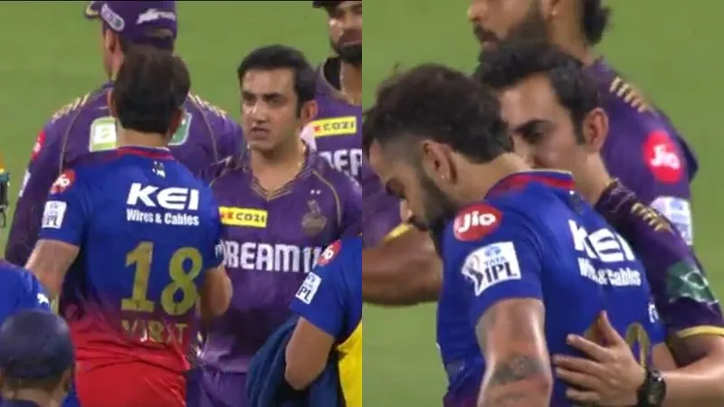 Kohli-Gambhir Reconciliation in RCB vs KKR Game